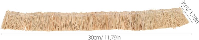 SUPVOX 6 Pack Artificial Thatch Roll - Realistic Fake Straw Roofing Material for DIY Miniature Houses, Model Train Scenery, Diorama & Mini Grass Roof Decor - Image 3