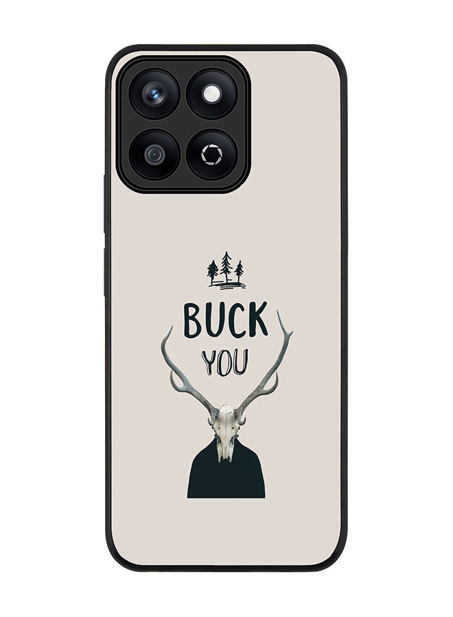Stylizedd For Honor X7c 4G Case,Slim fit Camera Protection, Shockproof Thin Phone cover  - Buck You - Image 1