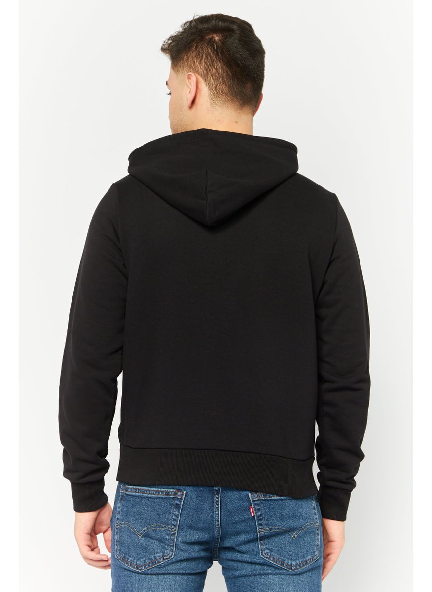 DIESEL Men Brand Logo Pull Over Sweatshirts, Black  - Image 4