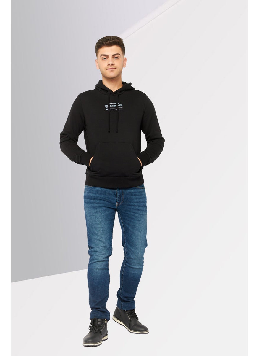 DIESEL Men Brand Logo Pull Over Sweatshirts, Black  - Image 2