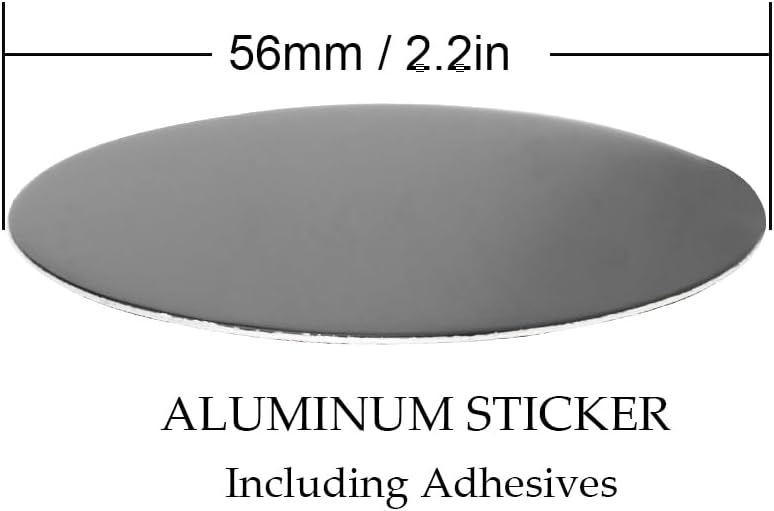 RTRHINOTUNING 4pcs 56mm/2.2in Wheel Center Caps Stickers Black Aluminum Alloy Anti-Rust Badge Emblems Decals - Image 2