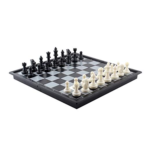 DINOBROS Magnetic Travel Chess Set with Folding Board Portable Chess Board Games Gift for Kids and Adults - Image 1