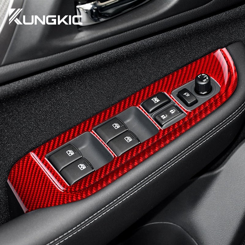 Real Soft Carbon Fiber Sticker For Subaru Legacy Outback 2015 2016 2017 2018 2019 LHD RHD Car Door Window Panel Accessories - Image 2