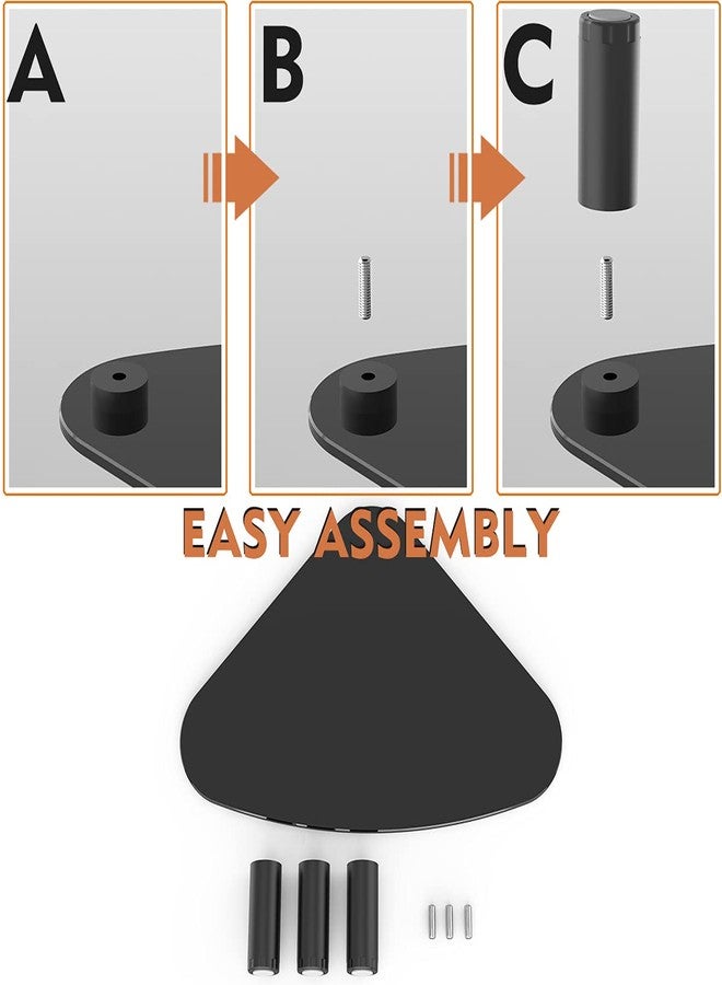Hemudu 2 Pack Computer Monitor Riser | Triangle Save Space Desktop Corner Stand for Computer Monitor & Laptop Black HD01B-203 - Image 5