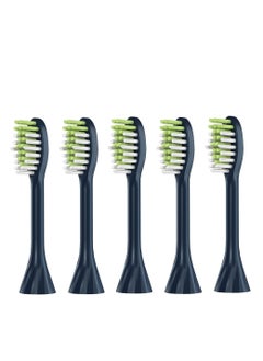 Generic Compatible with Philips One Series Sonicare Electric Toothbrush Replacement Brush Heads,for Philips One HY1100 HY1200 ONE Series Electric Toothbrush,5 Pack (Midnight Navy Blue, Medium)  - Image 1