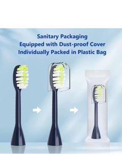 Generic Compatible with Philips One Series Sonicare Electric Toothbrush Replacement Brush Heads,for Philips One HY1100 HY1200 ONE Series Electric Toothbrush,5 Pack (Midnight Navy Blue, Medium)  - Image 4
