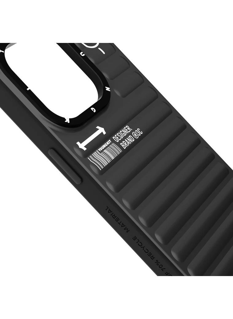 True Color Series MagSafe Compatible Case for iPhone 15 Pro – Slim Matte Shockproof Cover with Soft TPU Bumper, Full 360° Protection, IMD Dual-Layer Anti-Scratch Finish, Wireless Charging Support – Black