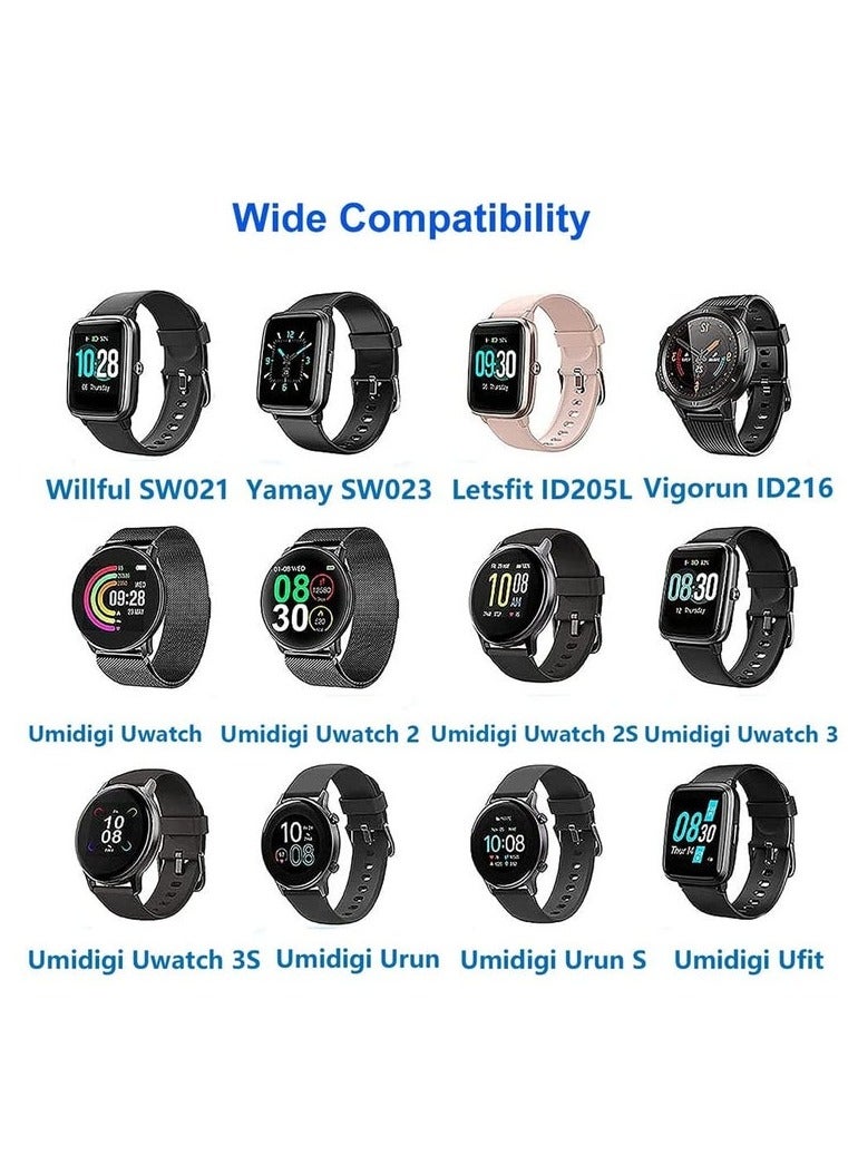 HablTech 2Pack Charging Cable for YAMAY VeryFitPro SW023 ID205L SW021 ID205U ID205S SW025 Uwatch 3 3S 2 2S - Image 2