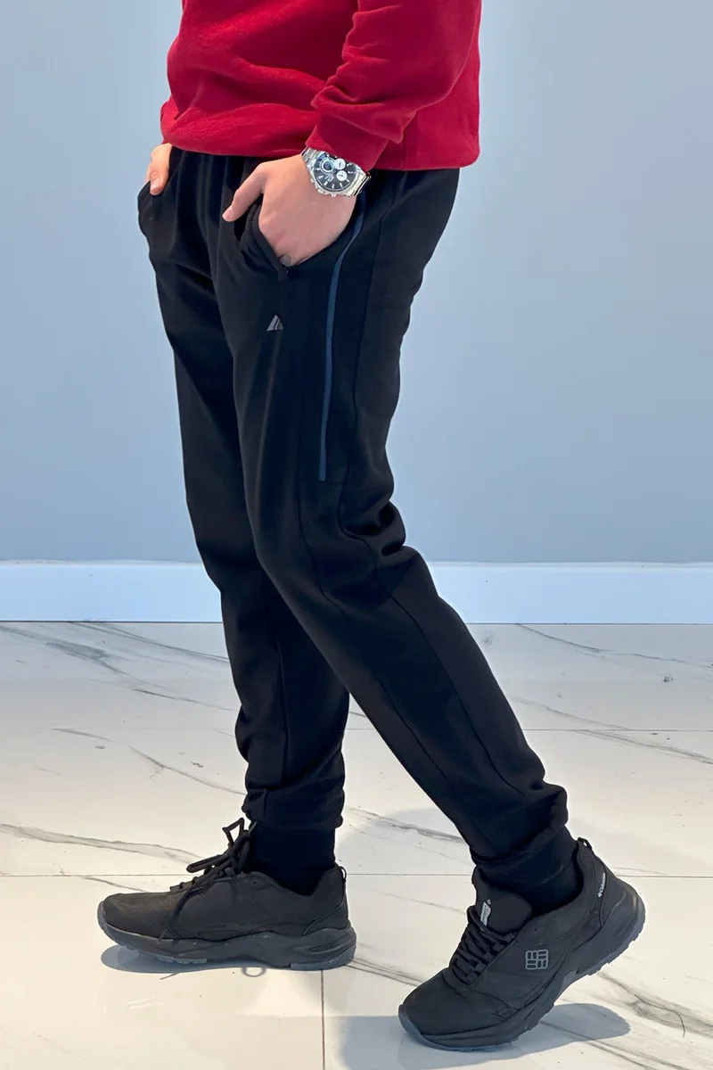 Remsa Spor ts Men's Elastic Waist Pocket Tracksuit Bottoms 3708 Navy Blue