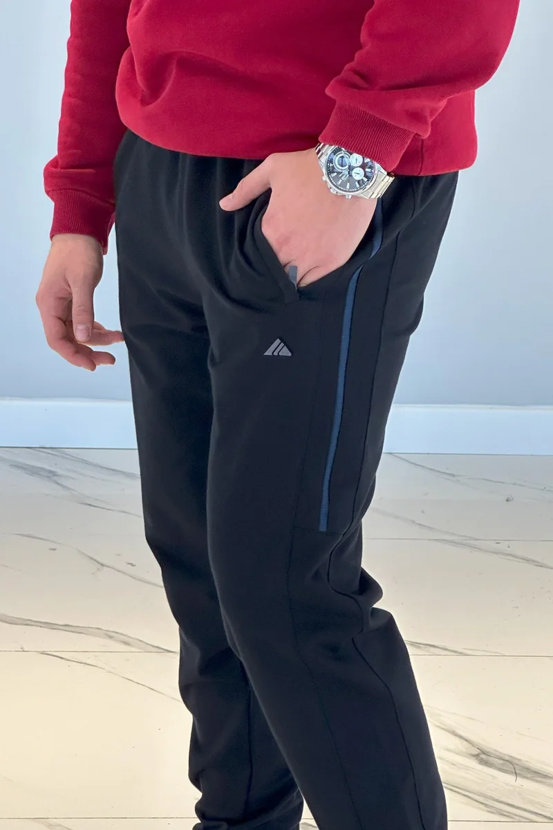 Remsa Spor ts Men's Elastic Waist Pocket Tracksuit Bottoms 3708 Navy Blue