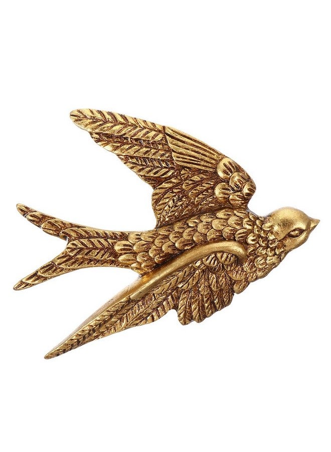 Cabilock Resin Swallow Wall Sculpture Decoration: Antique Wall Bird Figurine Decor 3D Birds Wall Art Hanging Ornament for Home Living Room Bedroom Kitchen Dining Room - Image 1