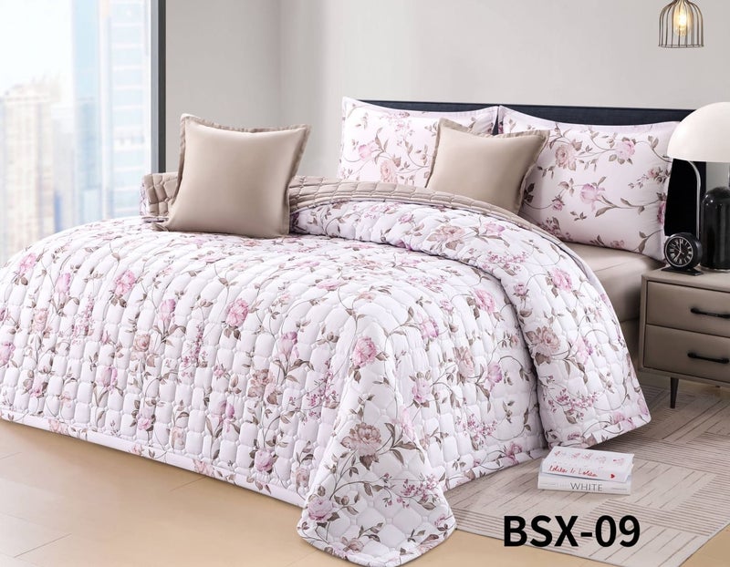 AKD Compressed floral quilt set, 6 pieces, size 240 * 220 cm - Image 1