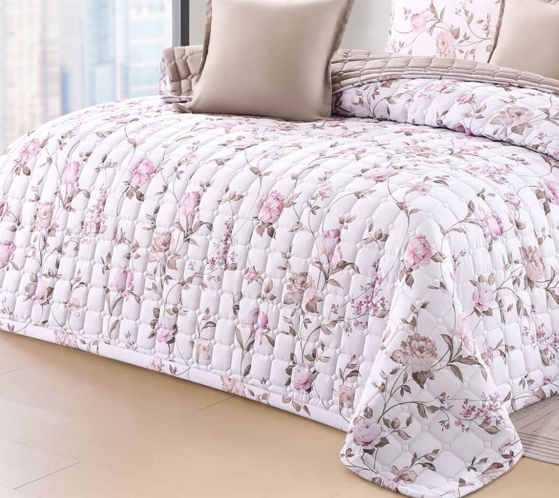 AKD Compressed floral quilt set, 6 pieces, size 240 * 220 cm - Image 2