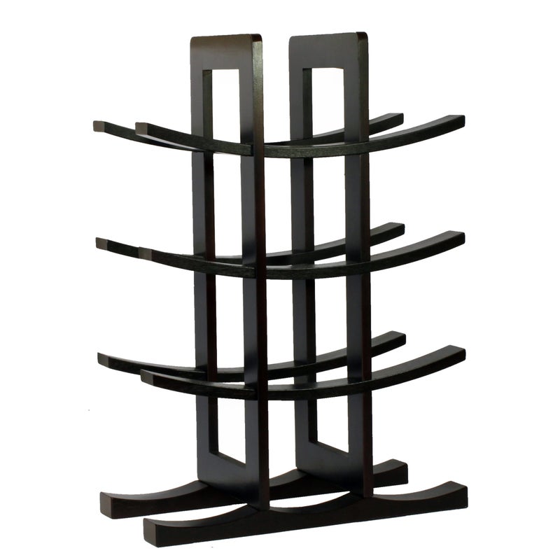 Oceanstar WR1132 12Bottle Bamboo Wine Rack Dark Espresso