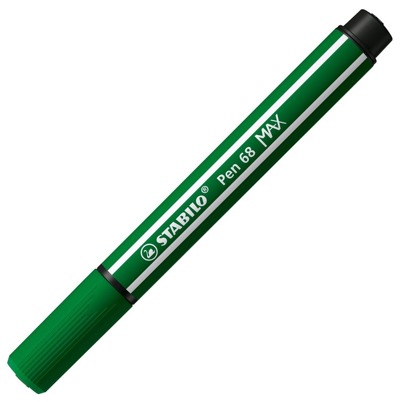 STABILO STABILO Pen 68 MAX - ARTY - Premium Fibre-Tip Pen with Chisel Tip - Pack of 4 - Assorted Colours - Image 2