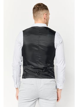 Asos Design Men Regular Fit Stripe Sleeveless Blazer, Multicolor  - Image 4