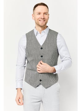Asos Design Men Regular Fit Stripe Sleeveless Blazer, Multicolor  - Image 1