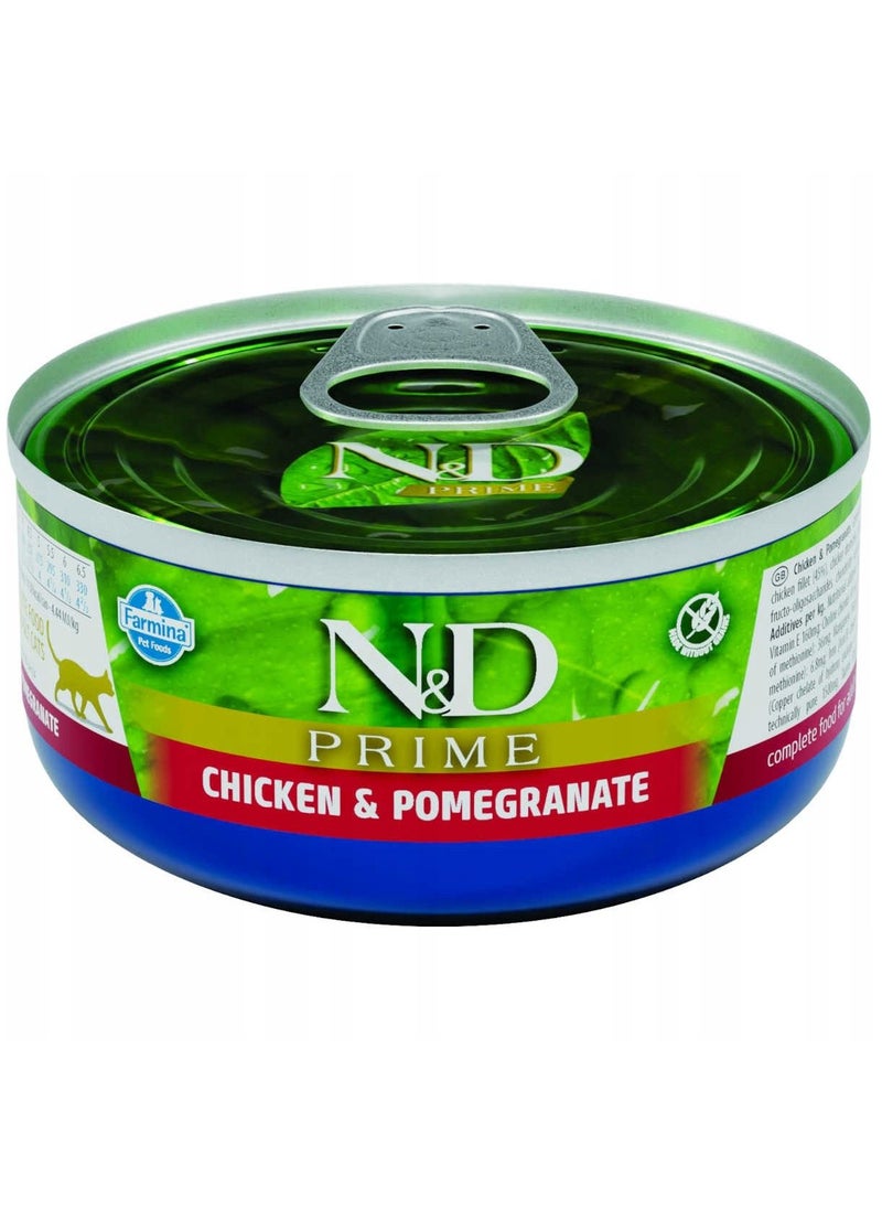 Farmina - Chicken & Pomegranate Adult Cat Wet Food 12x70g - Image 1