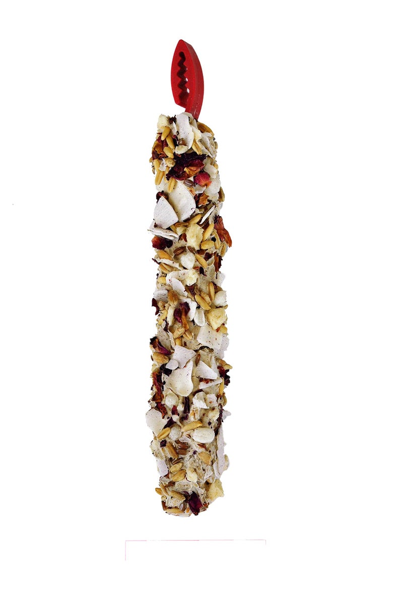 A&E Cage Co. A&E Cage Co Smackers Treat Sticks for Chinchilla- Coconut & Rose Petal Flavor - Image 2