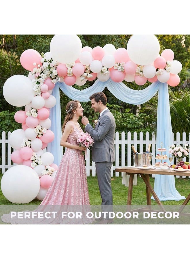 LovesTown بالونات للحفلات بالونات بيضاء جامبو 36 بوصة بالونات لاتكس بيضاء - Image 3