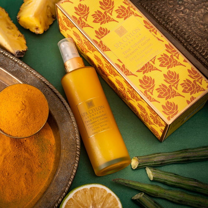 SPA CEYLON True Turmeric Vitamin C Glow Deep Cleansing Facial Balm | for Normal To Dry Skin | Ayurveda | for Blemished | Pigmented | And Uneven Skin - Image 5