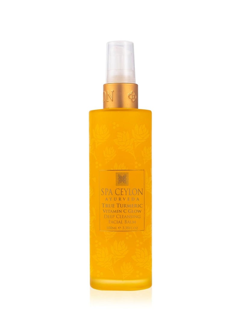 spa ceylon SPA CEYLON True Turmeric Vitamin C Glow Deep Cleansing Facial Balm | for Normal To Dry Skin | Ayurveda | for Blemished | Pigmented | And Uneven Skin  - Image 1