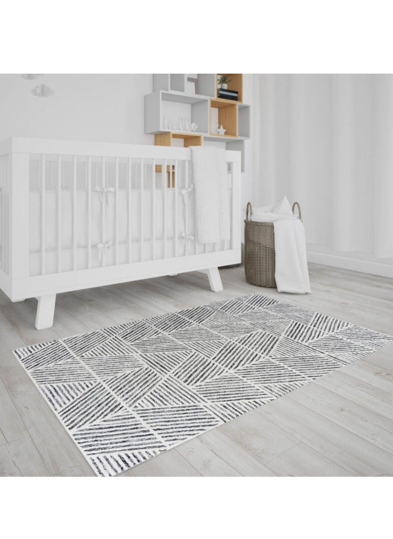 AURUM HOME AH036A Hand Tufted Carpets Indoor Living Dining Bedroom Room and Gallery Area Rugs Loop Cut Pile Wool and Pet yarn, Rectangle  - Image 2