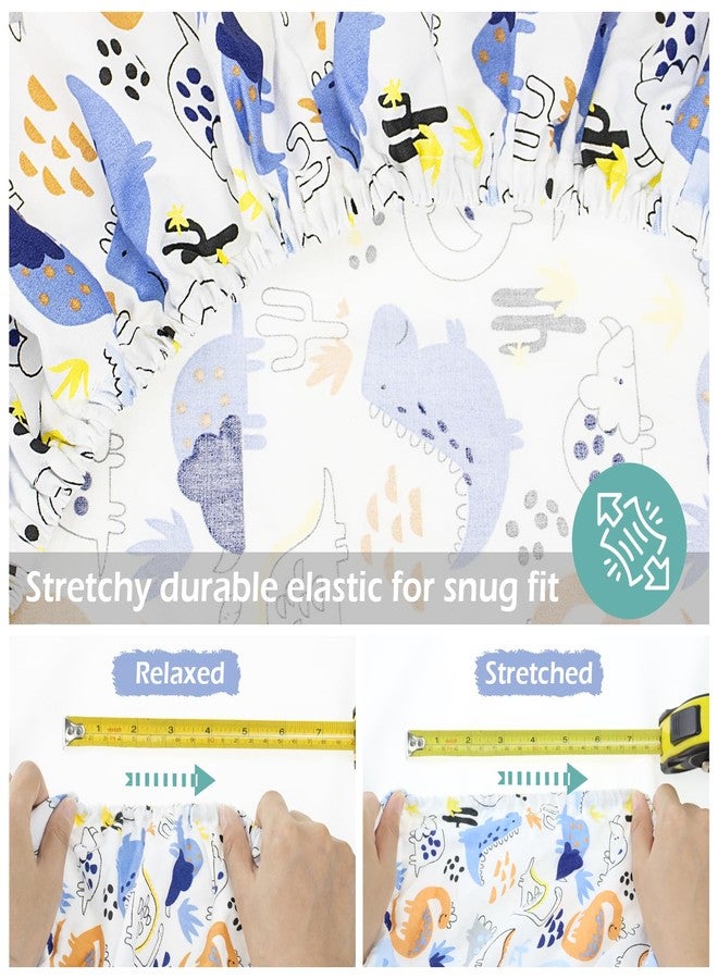 Baby Amabc 2 Pack Crib Sheets 52in x 28in | Bedding for Cot Bed Soft Breathable Cotton Sheets for Standard Crib and Toddler Mattresses, Nursery Sheet - Image 4