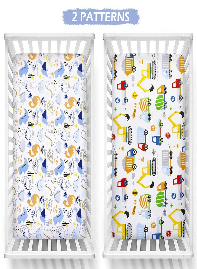 Baby Amabc 2 Pack Crib Sheets 52in x 28in | Bedding for Cot Bed Soft Breathable Cotton Sheets for Standard Crib and Toddler Mattresses, Nursery Sheet - Image 2