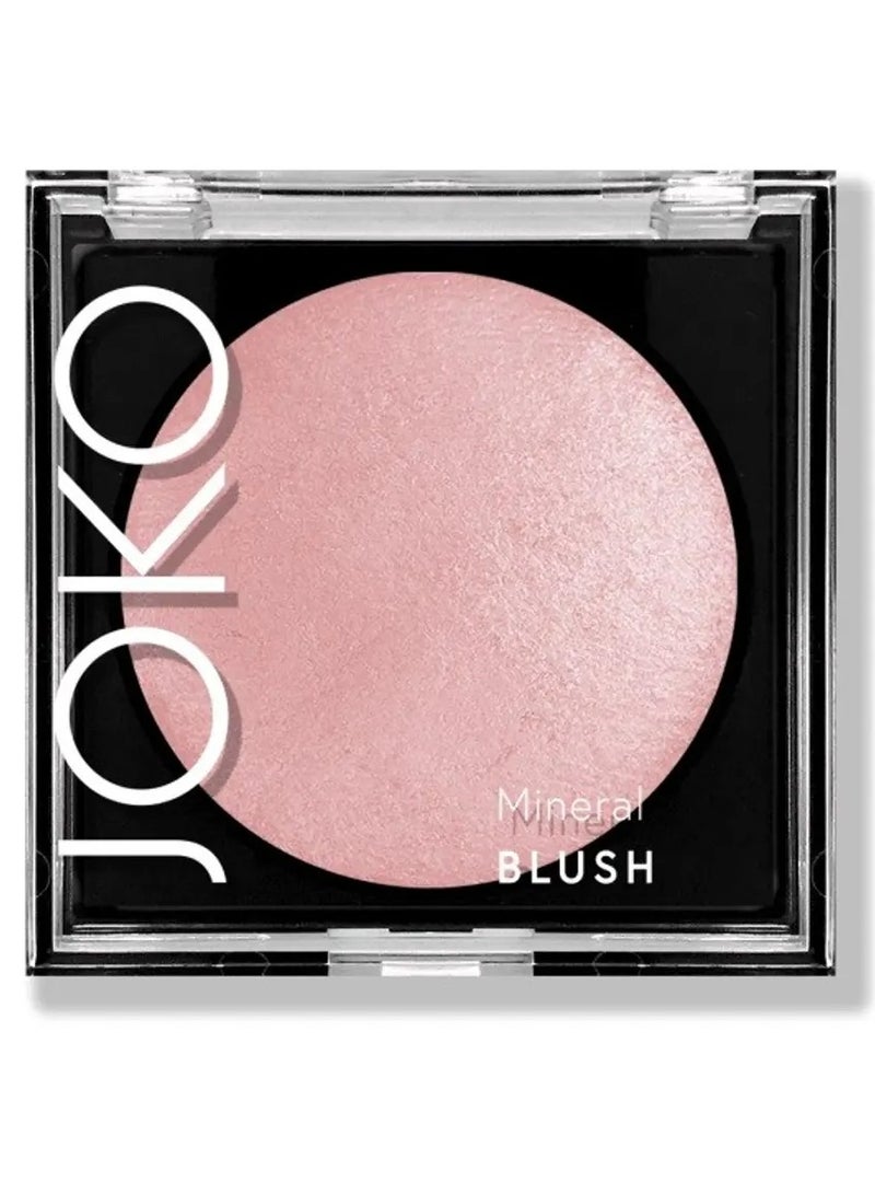 جوكو أحمر خدود معدني للوجه معزز بزيت الأرغان وردي رقم 15