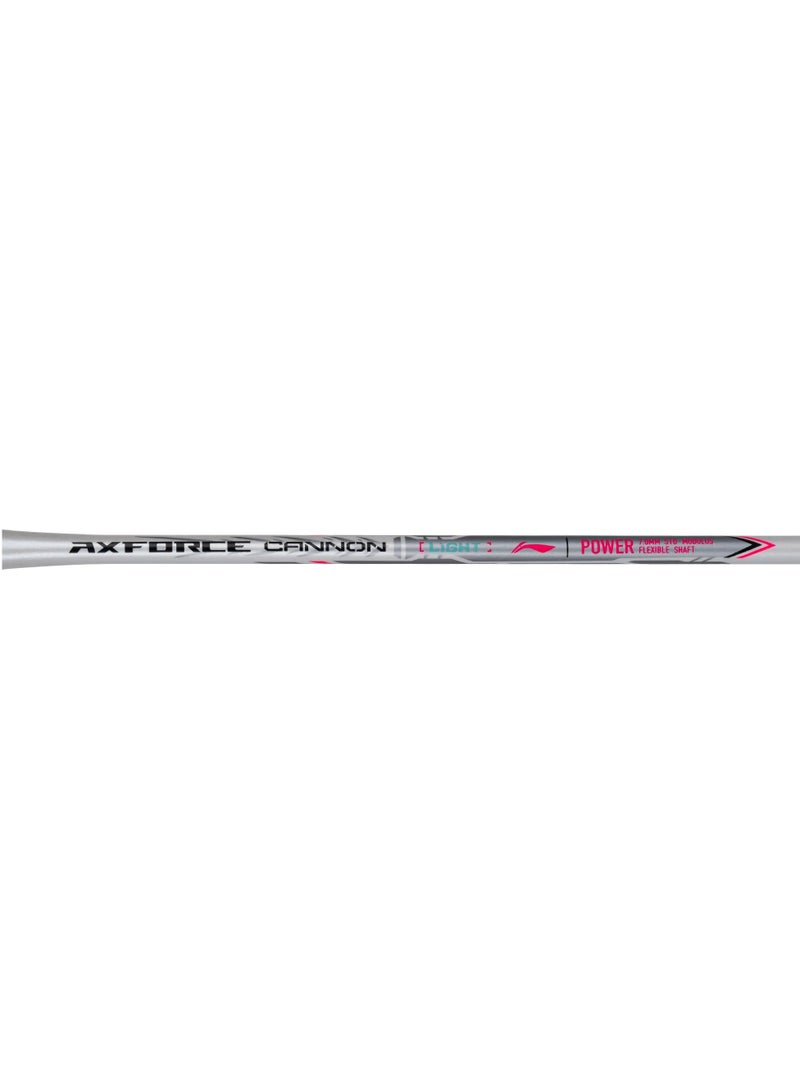 لي-نينج مضرب تنس الريشة Axforce Light Cannon 6U مشدود الأوتار (أبيض) - Image 4
