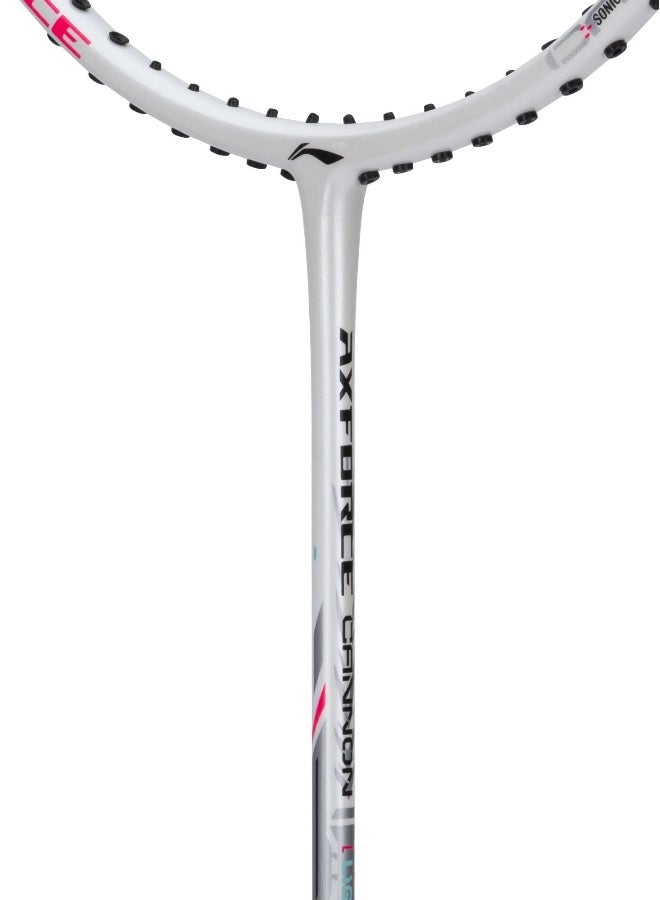Li-Ning Li_Ning Axforce Light Cannon 6U Badminton Racket Strung (White) - Premium Padel Tennis Racquets for Performance, Durability and Everyday Use - Image 3