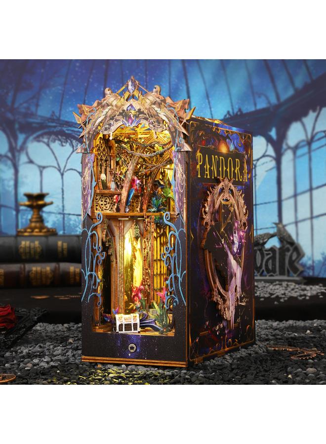 Bluejw Jiate Diy Cabin Pandora's Box 3D Handmade Assembled Book Stand Ornaments Model Building Toy Gift Giving - Image 1