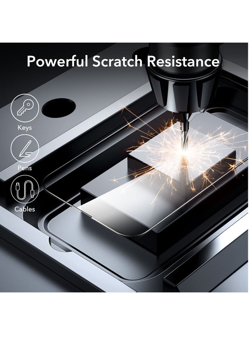 BORTONY Pack of 2 Tempered Glass Screen Protector (14 Pro) Film Full Coverage Edge to Edge Case Friendly 9D Screen Protector For Apple iPhone 14 Pro 6.1'' Clear/BLACK - Image 4