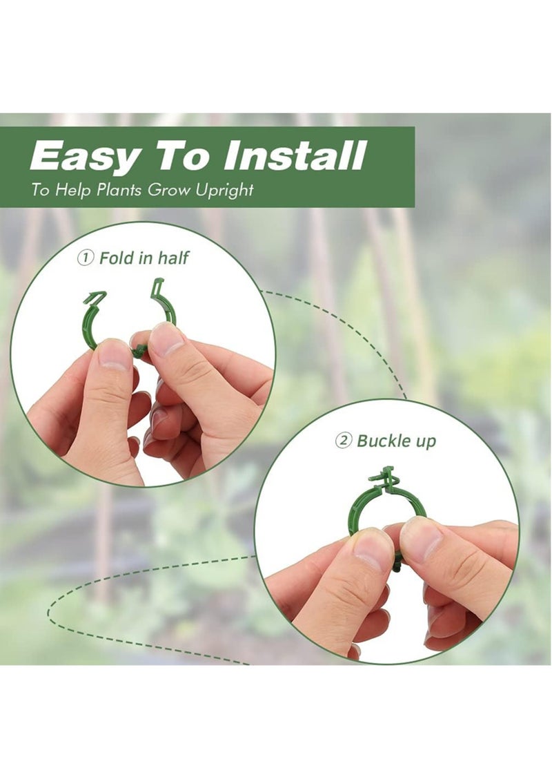 RATSAW 100 Pcs Plant Vine and Flower Stem Support Clips for Fixing Tomatoes Cucumbers Vegetables  - Image 3