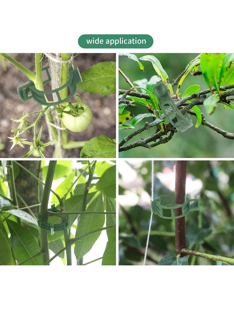 RATSAW 100 Pcs Plant Vine and Flower Stem Support Clips for Fixing Tomatoes Cucumbers Vegetables  - Image 4
