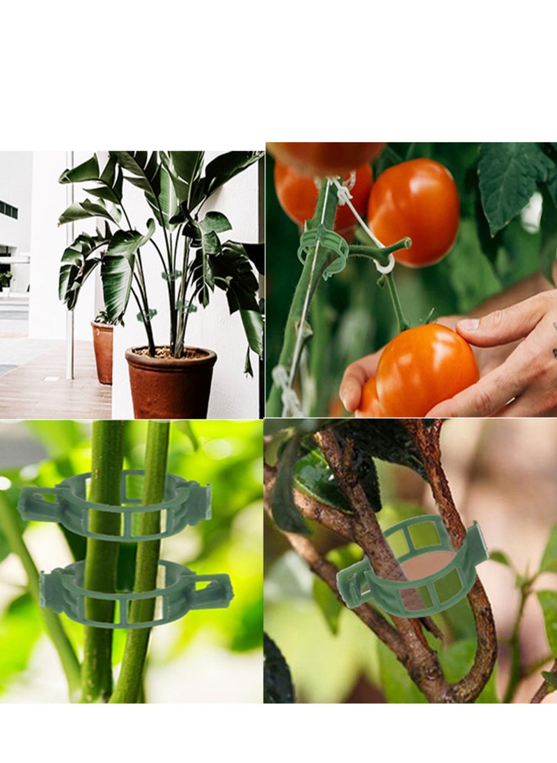 100 Pcs Plant Vine and Flower Stem Support Clips for Fixing Tomatoes Cucumbers Vegetables