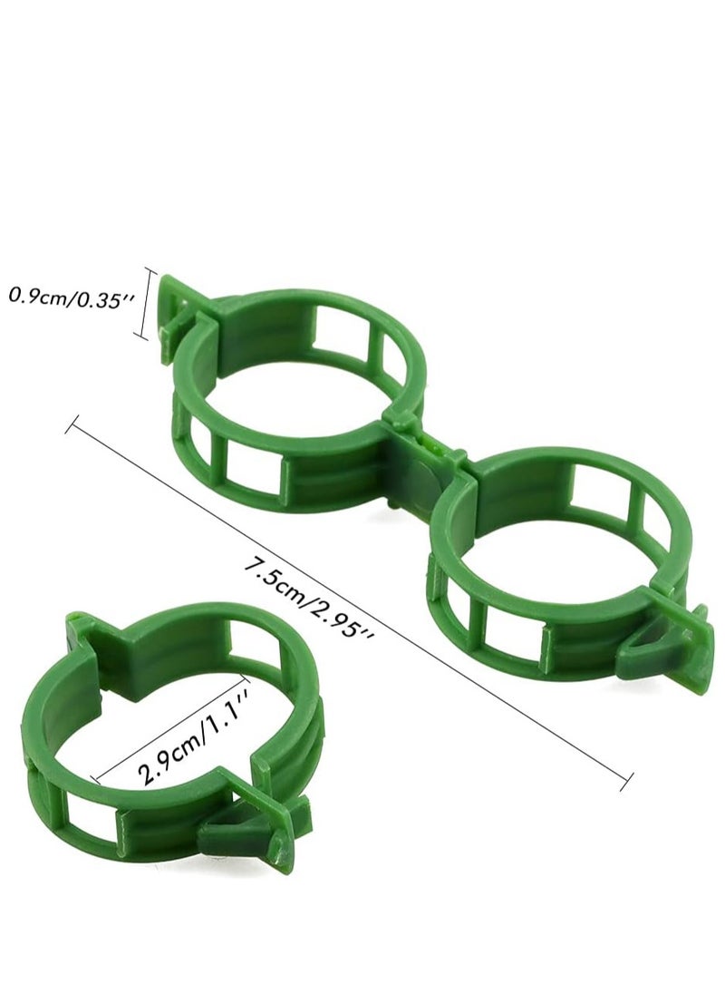 RATSAW 100 Pcs Plant Vine and Flower Stem Support Clips for Fixing Tomatoes Cucumbers Vegetables  - Image 2
