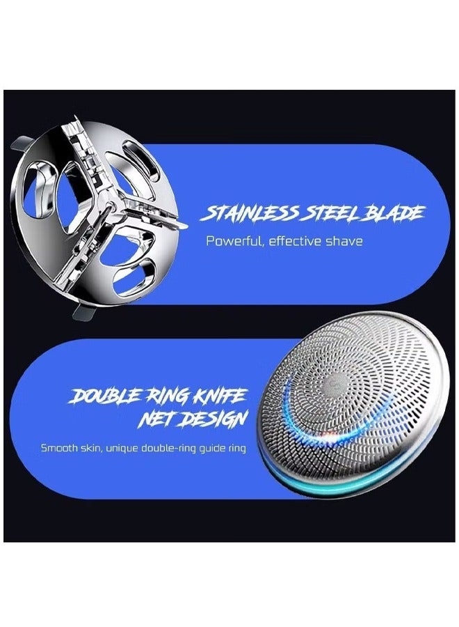 Loquat Mini Portable Shaver Electric Razor Easy One-on Use Suitable for Home Car Travel Pocket Size - Image 2