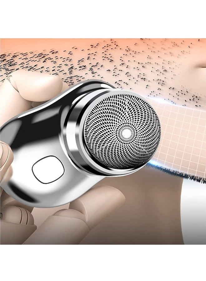 Loquat Mini Portable Shaver Electric Razor Easy One-on Use Suitable for Home Car Travel Pocket Size - Image 4