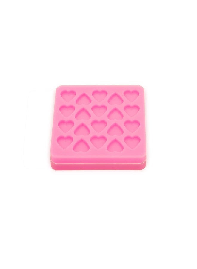 73Hours 2Pc Mini Studs Heart Molds for DIY Resin With Epoxy Crafts, Crafting Fondant Sugarcraft Chocolate Silicone Mold For Cake - Image 2