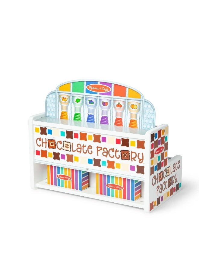 Melissa & Doug مجموعة لعبة مصنع الشوكولاتة الخشبي من ميليسا ودوج (42 قطعة) - Image 3