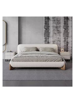AWD Premium Faux Fur White Bed Soft and Cozy Plush Bedding for a Luxurious Sleep Experience Elegant, Stylish, and Hypoallergenic  Bed with Fluffy Texture Perfect Bedroom Decor and Comfort  - Image 1