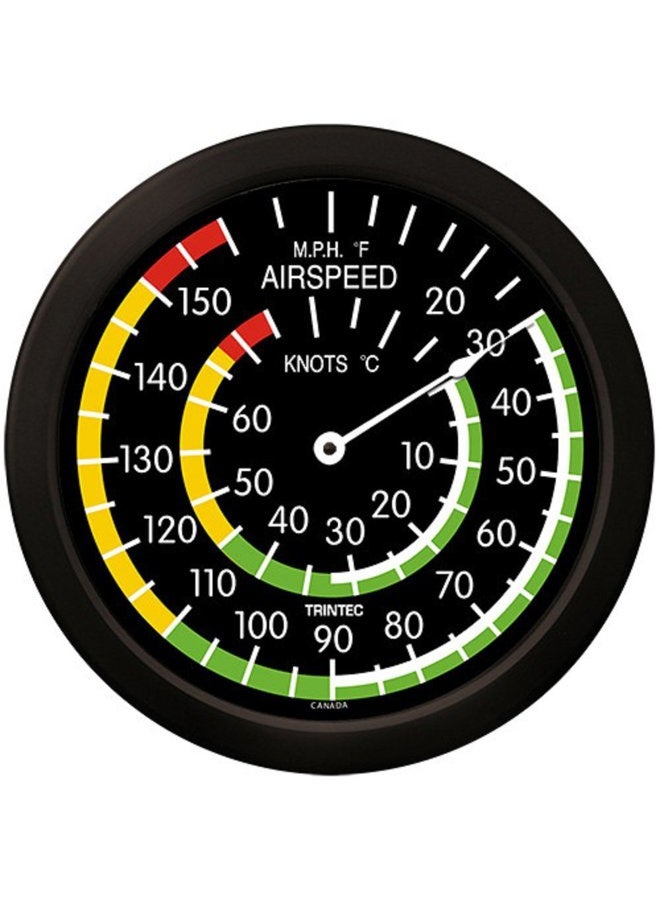 Trintec Massive 14 Aviation Airspeed Indicator Round Thermometer 9061-14 Aviatrix - Image 1