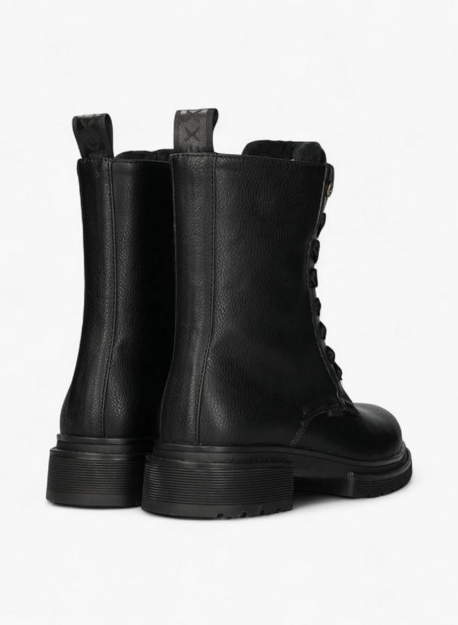 MEXX Solid Lace-Up Ankle Boots - Image 3