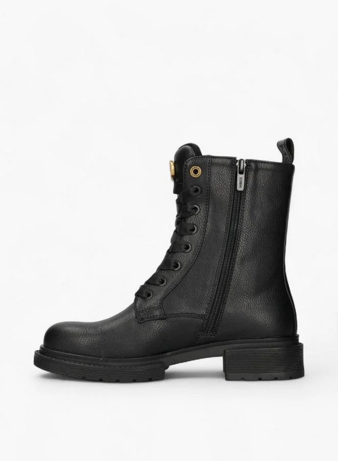 MEXX Solid Lace-Up Ankle Boots