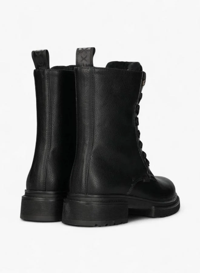 MEXX Solid Lace-Up Ankle Boots