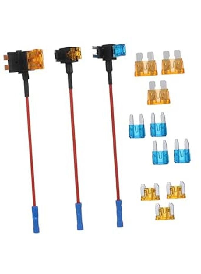 Micro Fuse Tap Kit with Inline Holders for Easy Vehicle Circuit Addition Enhanced Safety - Image 1