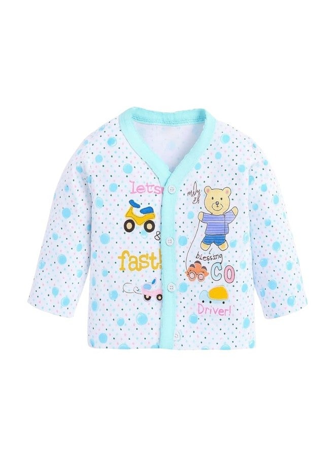 BONUM Unisex Cotton Blend Printed Essential Baby Clothing Set For Every Occasion, Baby Clothing Bundle For Boys And Girls Pack Of 3Pcs (0-3 Months), Multicolor - Image 3
