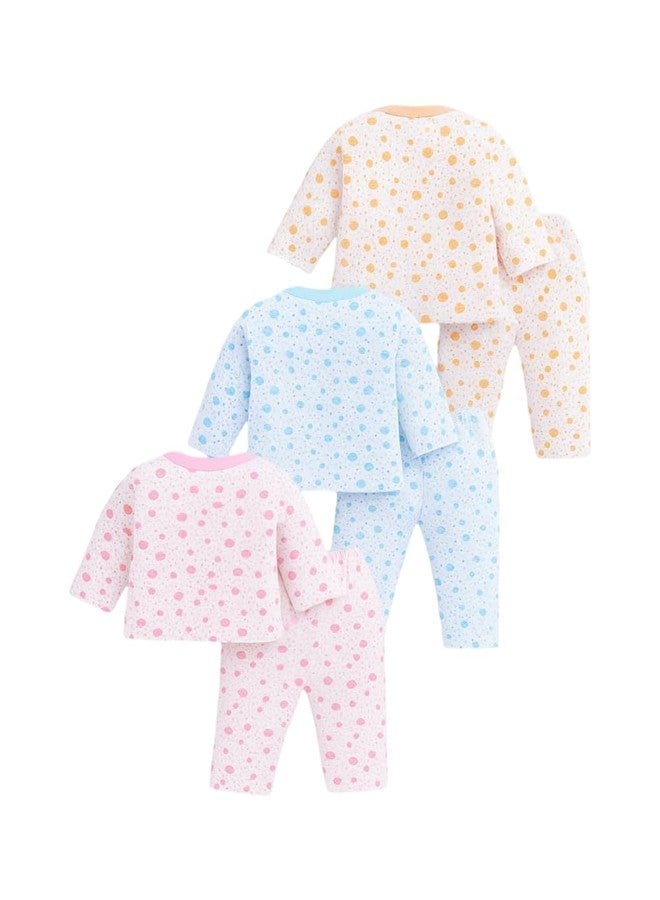 BONUM Unisex Cotton Blend Printed Essential Baby Clothing Set For Every Occasion, Baby Clothing Bundle For Boys And Girls Pack Of 3Pcs (0-3 Months), Multicolor - Image 5